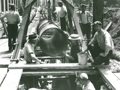 24 Inch WM Installation June 1 1931