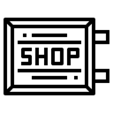 shop sign icon
